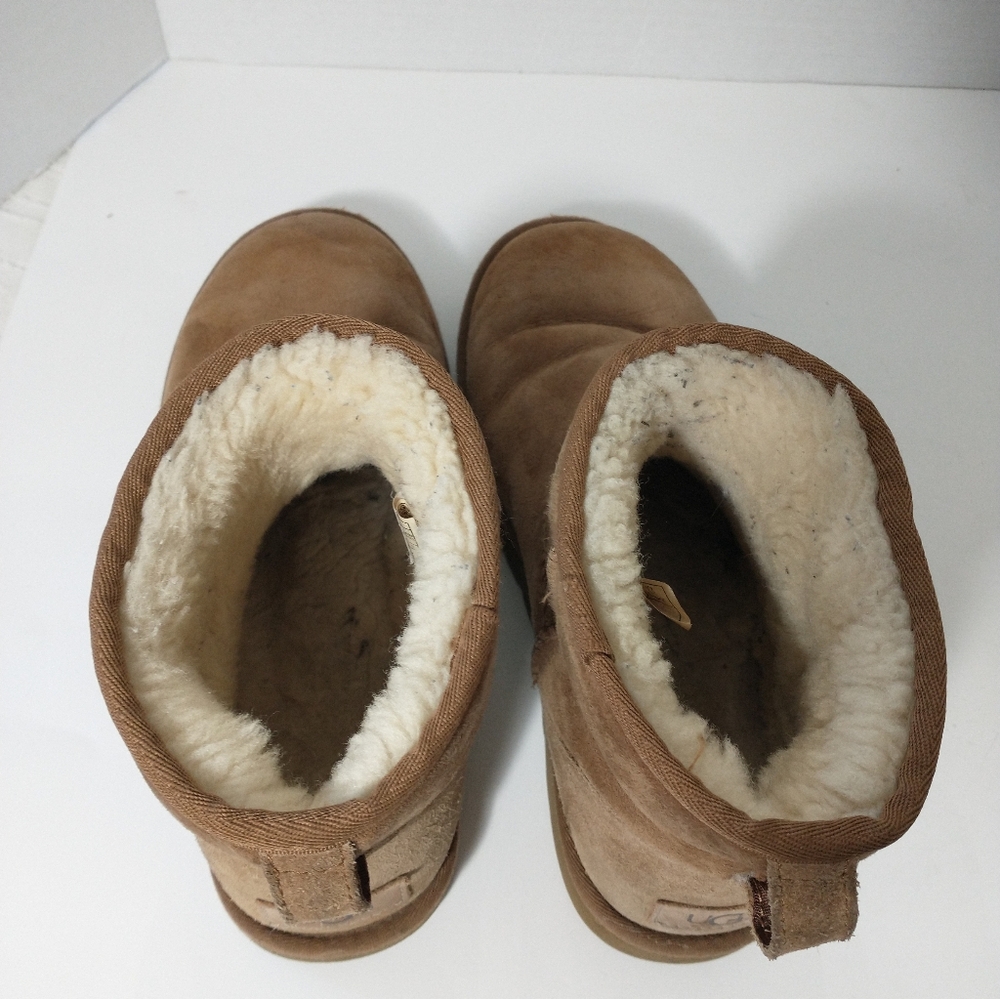 UGG Classic Mini II Boot Suede, Woman Size 9, Chestnut Brown - Picture 8 of 12